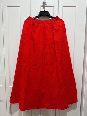 a new day Bright Red A-Line Maxi Skirt